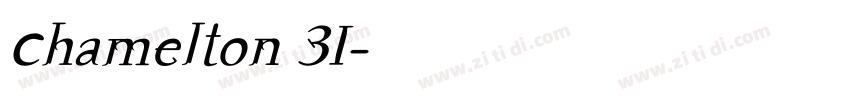 Chamelton 31字体转换
